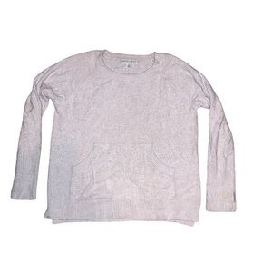 Barefoot dreams cozychic light pullover sweater cream medium